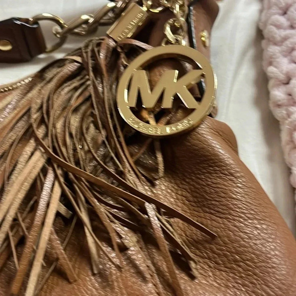 - Michael Kors shoulder bag in tan calf leather backpack - Picture 2 of 13